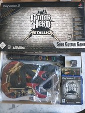 GUITAR HERO METALLICA PLAYSTATION 2 PS2 CAJA GUITARRA COMPLETO ESP PAL LEER DESC