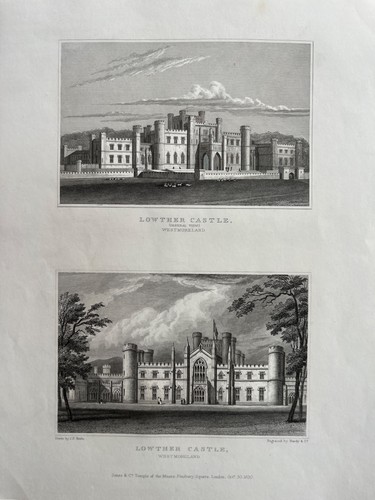 Stampe antiche 1830 - ;, castello