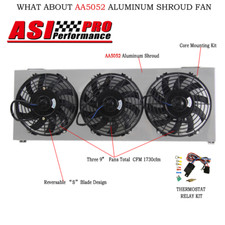 Shroud + 3 ventole 9" + relè