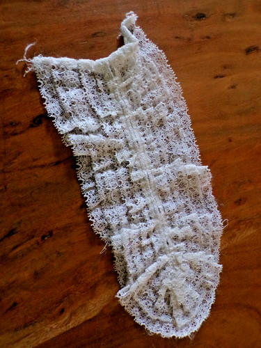 Jabot ancien dentelle - , en