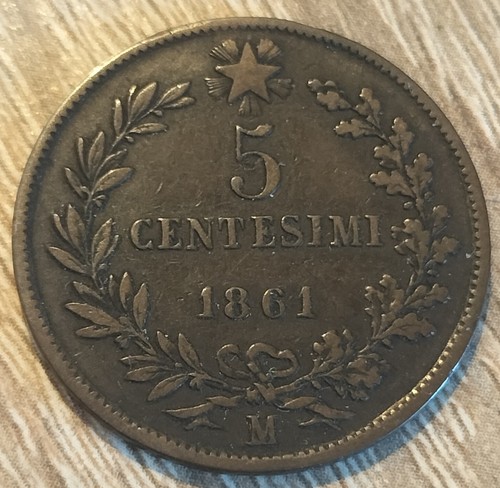 Centesimi 1861 vittorio - 5,
