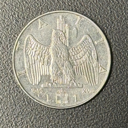 Moneta lira italia 1940 - moneta,