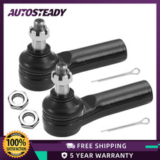 2x Front Outer Tie Rod Ends