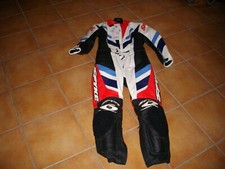 TUTA MOTO modello SPYKE pelle di canguro divisibile