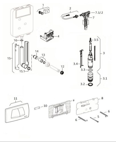Geberit ricambi cassetta - geberit,