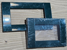 VIMAR IDEA 16764 Placca 3 moduli nuova + placca 4 moduli usata, METALLO verdi