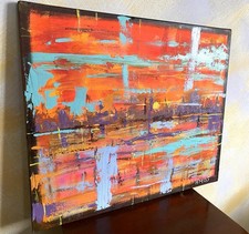 orizzonti infranti” quadro dipinto a mano a spatola e pennelli Arredo Da Parete