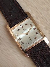 ZENITH TANK Orologio Vintage In Oro 18k 18kt 0,750 Carica Manuale anni 60