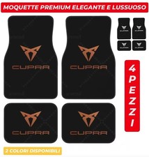 Tappetini per auto Cupra con logo 4pz moquette accessori Cupra adattabili 4 stag
