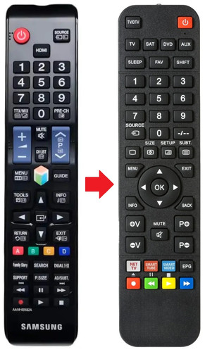 Telecomando adatto per samsung - adatto,