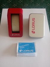 *BOX CASE SCATOLA CUSTODIA VUOTA* per Vintage LORUS Watch Chronograph Automatic