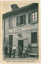 CARTOLINA d'Epoca - GENOVA:  Lavagna - TRATTORIA dei CACCIATORI