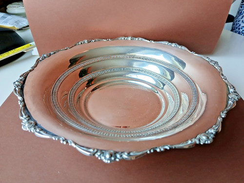 Piatto antico argento 800 - piatto,