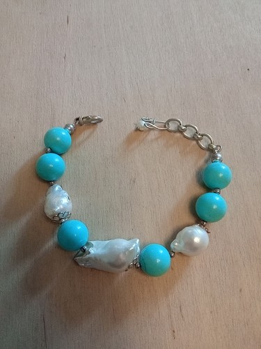 Bracciale argento 925 turchese - bracciale,