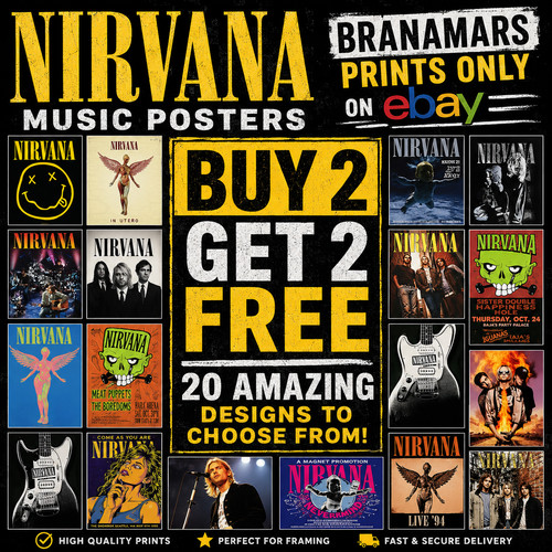 Nirvana concer album poster - nirvana, concer/album