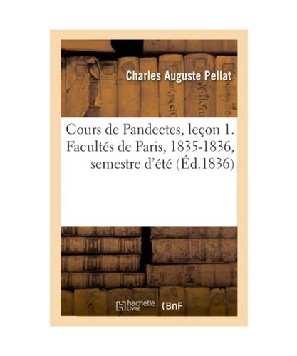 Cours pandectes leçon 1 - de,