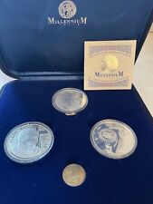 MONETE ARGENTO 925 GIUBILEO 2000 - Padre Pio Beato