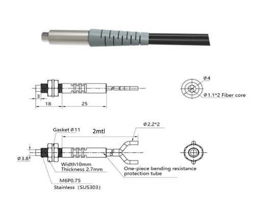 Sensore fibra ottica - , a