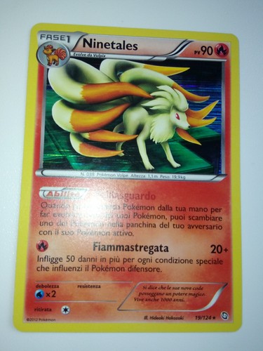 Pokemon card ninetales stirpe - ninetales,