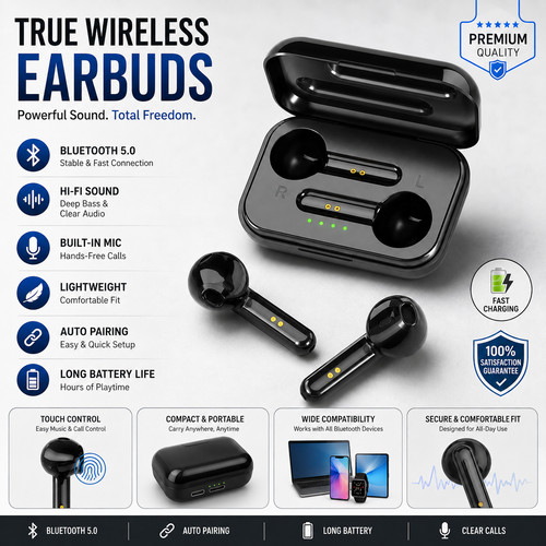Cuffie auricolari bluetooth - cuffie,