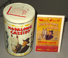 1950- HOPALONG CASSIDY PATATINE FRITTE LATTA & ORG NOS SACCHETTO DA 10 CENTESIMI- COWBOY WM BOYD