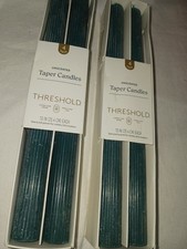 Candele a costine coniche Green Forest 10". 2 scatole. 8 pezzi. Soglia di lusso. Nuovo