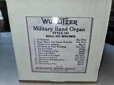 WURLITZER 165 BAND ORGAN ROLL