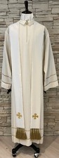 Stola sacerdotale bianco lurex