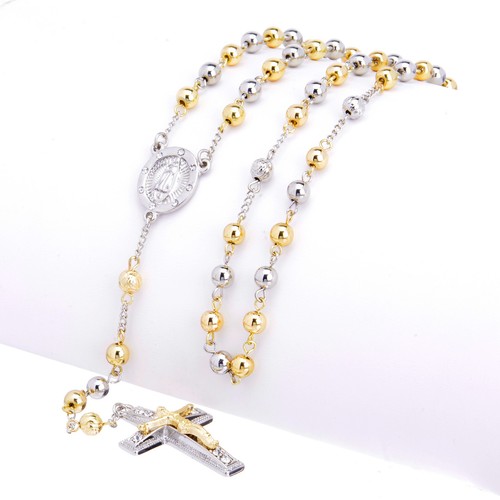 Collana rosario uomo tono oro - uomo,