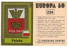 Euro Europa 80 Panini Figurina