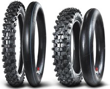 GOMME PIT BIKE 70/100-17 E 90/100-14 KIT AVANTI + DIETRO + CAMERA D'ARIA CROSS