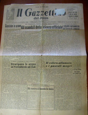 IL GAZZETTINO  DEL JONIO Giornale d'epoca 21- 11- 1963 SIDERNO Reggio Calabria
