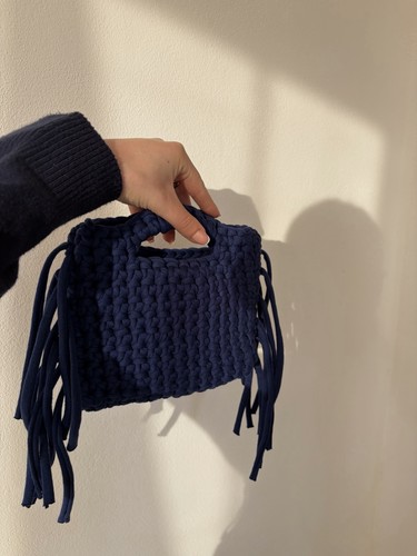Borsa realizzata mano con - borsa,
