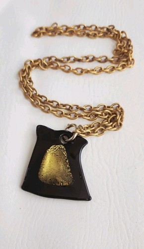 Collana vintage firmata - , vetro
