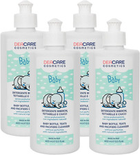 BABY KIT DI 4 FLACONI DI DETERGENTE BIBERON, TETTARELLE E CIUCCI DA 400ML L'UNO.