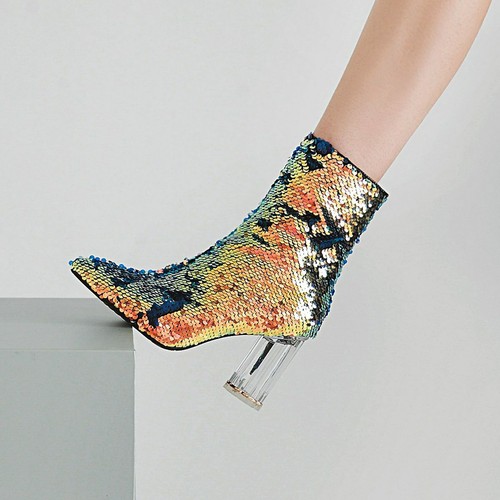 Stivali donna moda paillettes
