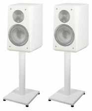 Coppia supporti 21" acciaio bianco per diffusori da libreria satellitari SVS Prime