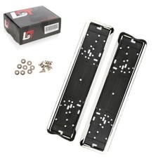 2X Supporto Targa In Acciaio