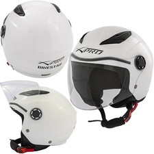 Casco Scooter Moto Ragazzo Bambino Protettivo ECE 22 06 Certificato Bianco
