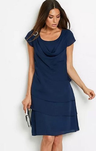 Abito chiffon blu - abito,