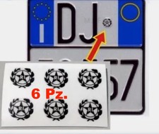 adesivo stemma TARGA AUTO MOTO RI Repubblica epoca bollino stella logo timbro