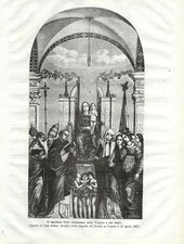 Antique Print MADONNA JESU'