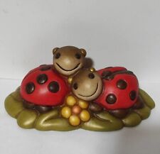 Thun Coppia Di Coccinelle Con Fiore, Fuori Produzione, Raro.