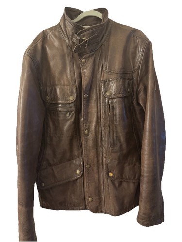 Giacca pelle belstaff maple - di,