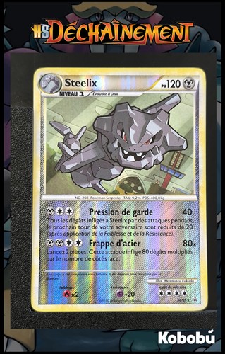 Carte pokémon steelix 95 - steelix, 24/95