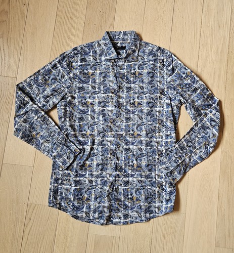 Camicia blu elegante uomo - , (tg