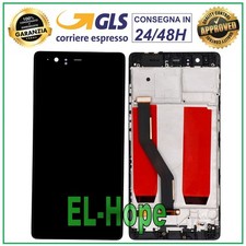 DISPLAY LCD PER HUAWEI P9 PLUS VIE-L09 TOUCH SCREEN SCHERMO VETRO FRAME NERO