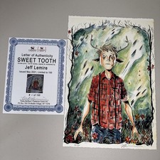 Sweet Tooth ✍🏻Signed ✍🏻 Giclee Print Jeff Lemire Cadence Comic Art LE With COA