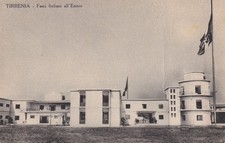 CARTOLINA DI PISA ,TIRRENIA - FASCI ITALIANI ALL' ESTERO  viaggiata 1936