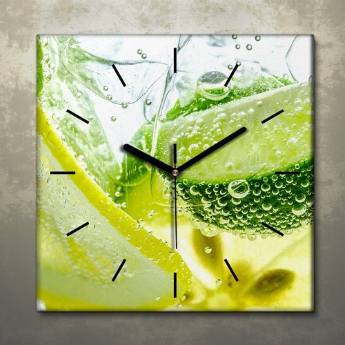 Decorazione tela orologio - tela,